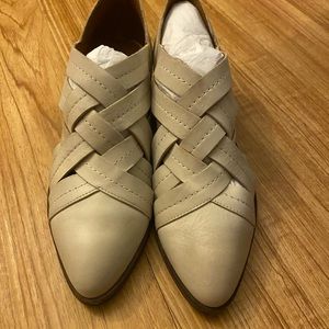 Pure leather never used and really comfortable